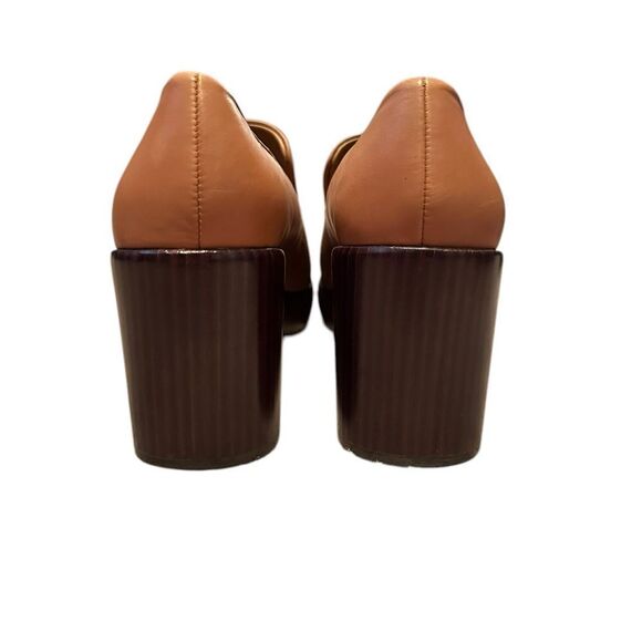 Vince Narissa Tan Leather Platform Loafer Clogs | Size 6.5 - Picture 7 of 11